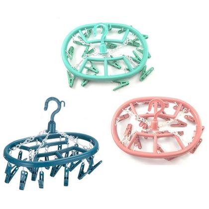 Imagem de Varal De Calcinha 18 Prendedores Para Roupas Intimas Cueca Calcinha Meia Oval De Apartamento Lavanderia