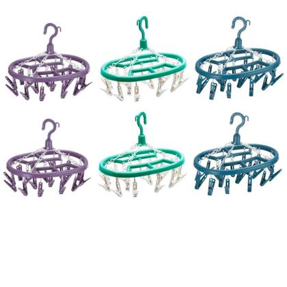 Imagem de Varal De Calcinha 18 Prendedores Para Roupas Intimas Cueca Calcinha Meia Oval De Apartamento Lavanderia