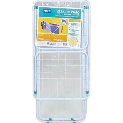 Imagem de Varal de Chão com Abas Retrátil Slim Mor