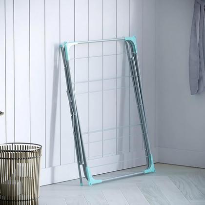 Imagem de Varal De Chão De Roupas Sanfonado Dobrável 3 Andares 138cm