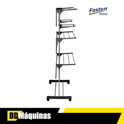 Imagem de Varal de Chão Dobrável 3 Andares em Aço Inox Grande FST101