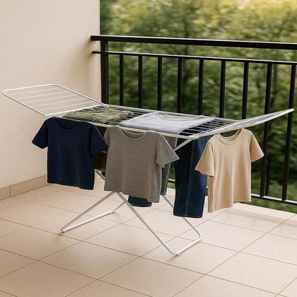 Imagem de Varal De Chão Gigante 170Cm Extra Grande Reforçado Dobravel