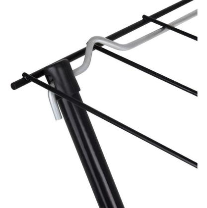 Imagem de Varal De Chão Para Roupas Portátil E Retrátil Preto