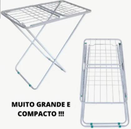 Imagem de Varal De Chão Reforçado Com Abas Dobrável Retrátil