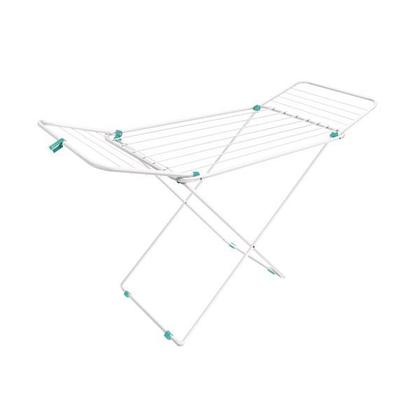 Imagem de Varal de chão reforçado lugano em aço branco com abas - secalux