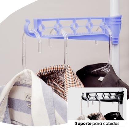 Imagem de Varal De Chão Vertical Para Roupas 3 Andares Dobrável Portátil Grande