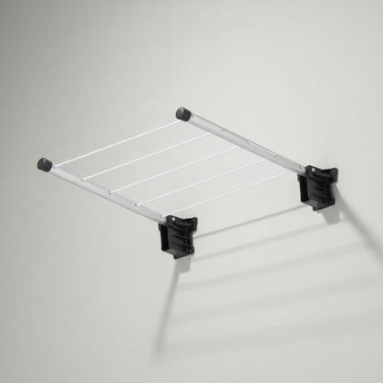 Imagem de Varal De Muro Parede Em Alumínio Reforçado Dobrável 5 Cordas - MAXEB - 7389