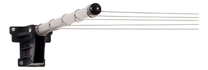 Imagem de Varal De Muro Parede Em Alumínio Reforçado Dobrável 5 Cordas - MAXEB - 7389