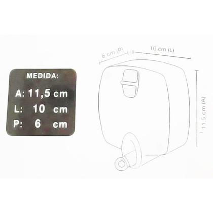 Imagem de Varal de Parede Retrátil Automatico Preto 1 Corda 5 metros Rotoflex