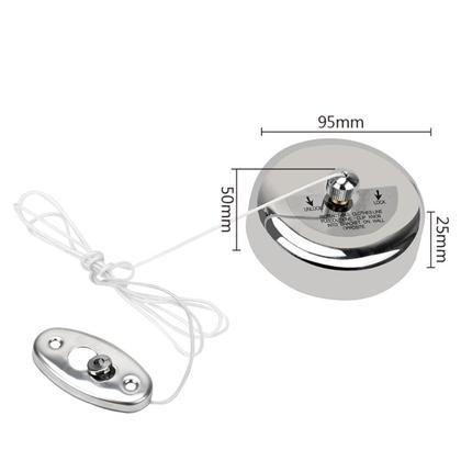 Imagem de Varal de Roupa Cabideiro De Parede Retrátil Recolhível Lavanderia Banheiro 3 Metros Aço Inox Organizador