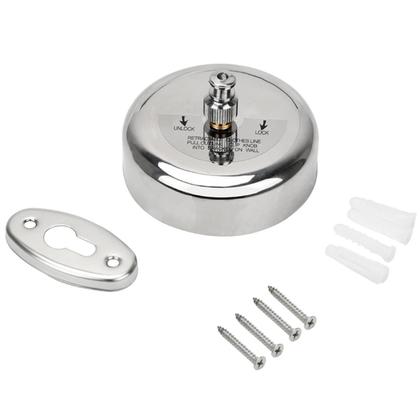 Imagem de Varal de Roupa Cabideiro De Parede Retrátil Recolhível Lavanderia Banheiro 3 Metros Aço Inox Organizador