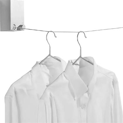 Imagem de Varal de Roupa Retratil Automatico Parede Muro Seca Facil Lençol Camisa Short Roupa Lavanderia Varanda Apartamento Casa