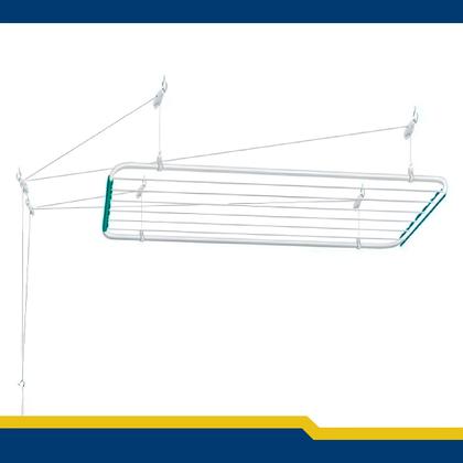 Imagem de Varal De Teto Apartamento 100 Cm Para Área interna Ou Externa Grande Para Pendurar Secalux