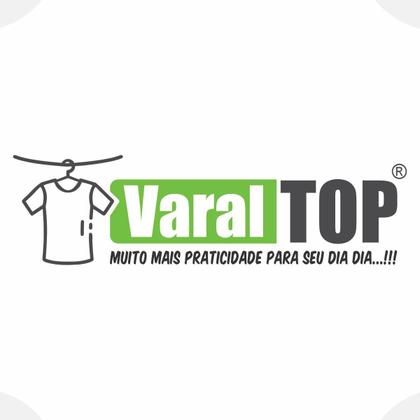 Imagem de Varal De Teto Tradicional 80cm x 09 Varetas Em Alumínio Branco Varaltop