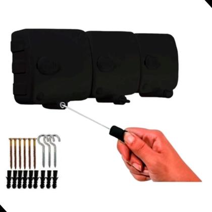 Imagem de Varal Modular Recolhimento Automático Com 3 Módulos 6m Maxeb