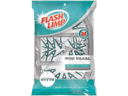 Imagem de Varal Oval 24 Pregadores Prendedores De Roupas Flashlimp