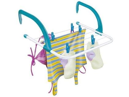 Imagem de Varal Portátil Multiuso Para Janela Dobrável Porta Prático