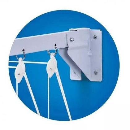 Imagem de Varal Prático para Teto ou Parede em Aço 1,40m - Secalux