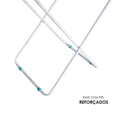 Imagem de Varal Retrátil de Chão com Abas Dobrável para Roupas Lavanderia Área de Serviço Casa