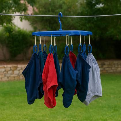 Imagem de Varal Roupa Intima Multiuso Calcinha Cueca Meia 12 Prendedores Cor sortida