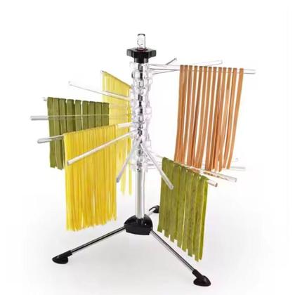 Imagem de Varal Secador Massas Python Pasta Macarrao 14 Hastes Profissional Escorredor Dobravel Inox Chef