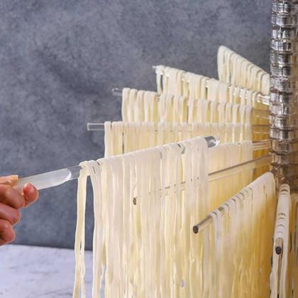 Imagem de Varal Secador Massas Python Pasta Macarrao 14 Hastes Profissional Escorredor Dobravel Inox Chef