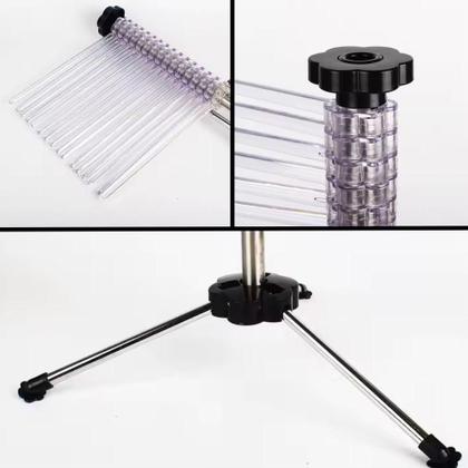 Imagem de Varal Secador Massas Python Pasta Macarrao 14 Hastes Profissional Escorredor Dobravel Inox Chef