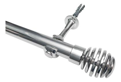 Imagem de Varão Bastão De Cortina 2,00 M 28 Mm Com Ponteira De Luxo