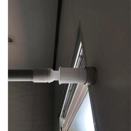 Imagem de Varão Extensível Bastão Ajustável Porta Cortina Box Banheiro 1,15 até 2,15m