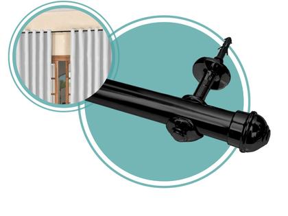 Imagem de Varão Para Cortina 2 Metros 28mm Resistente e Funcional