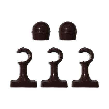 Imagem de Varão Simples 2,00 metros para Cortina 28mm Kit Com Suporte