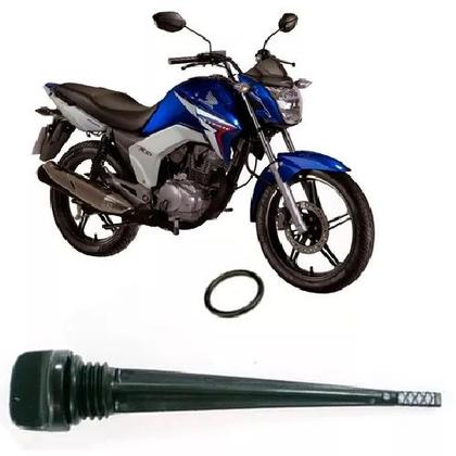 Imagem de Vareta Nível Óleo Com Anel Vedação Honda Cg 150 Titan Fan Bros Nxr