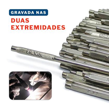 Imagem de Vareta Solda Tig Aço Inox Er308l 3.25mm Embalagem Com 1Kg