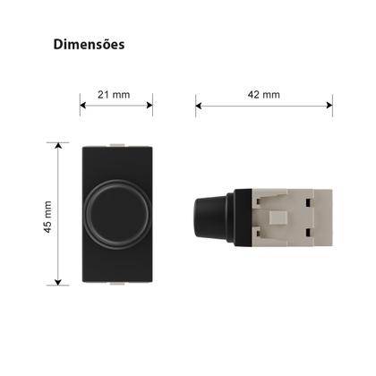 Imagem de Variador de Luminosidade/Velocidade Bivolt Preto Fosco MG