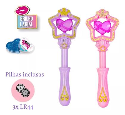 Imagem de Varinha Encantada Polibrinq com Luz + Brilho Labial - Polibrinq