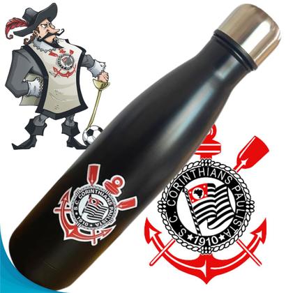 Imagem de Vasilha de Academia Corinthians 750ml Perfeita Para Esporte Bom Ter Em Casa