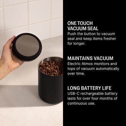 Imagem de Vasilha de vácuo Fellow Atmos Airtight Coffee 1,2 L - preta