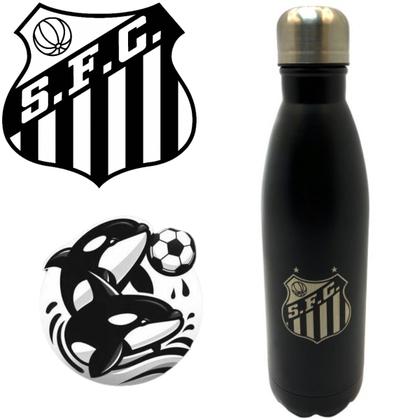 Imagem de Vasilha Esportiva de Aço Inoxidável Santos 750ml Original e Exclusiva