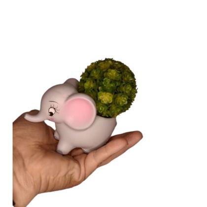 Imagem de Vasinho Cachepô Elefante Decoração