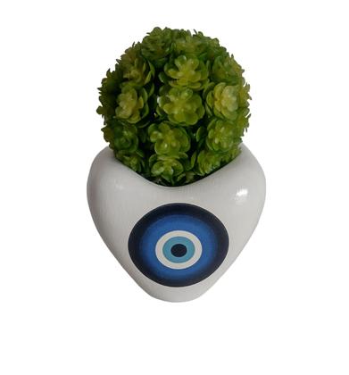 Imagem de Vasinho Cachepot Olho Grego Coração Parede/Mesa