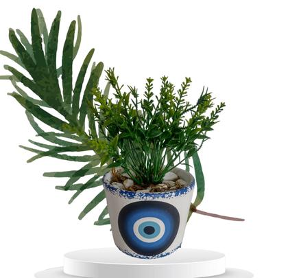 Imagem de Vasinho Cachepot Pequeno Olho Grego Decoração