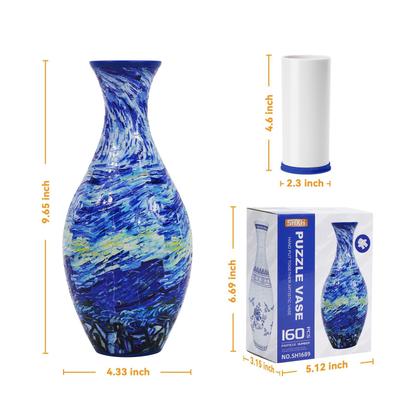Imagem de Vaso 3D Puzzle Planter Hiwhy 160 peças de decoração de casa DIY