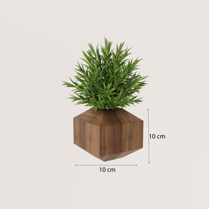 Imagem de Vaso Cachepot de Madeira de Demolição Rústica para Decoração