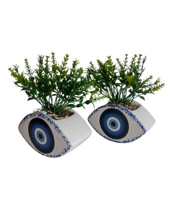 Imagem de Vaso Cachepot Olho Grego de Parede ou Mesa