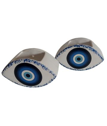 Imagem de Vaso Cachepot Olho Grego de Parede ou Mesa