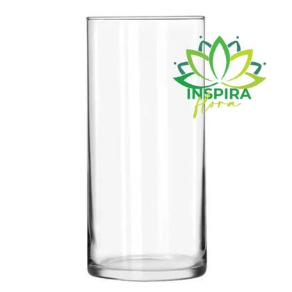Imagem de Vaso Cilindro 14x20 Decoração Tubo de Vidro Luxo Decorativo Sala Festas Mesas Casamento