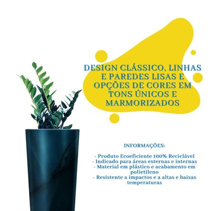 Imagem de Vaso Classic Cone Verde Guatemala Marmorizado-27,5 litros