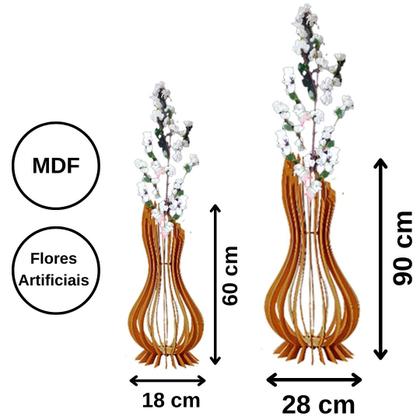 Imagem de Vaso de Chão Decorativo Grande ANA MARIA MDF