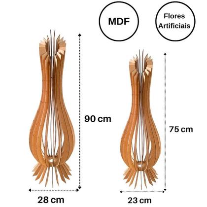 Imagem de Vaso de Chão Decorativo Grande ANA MARIA MDF