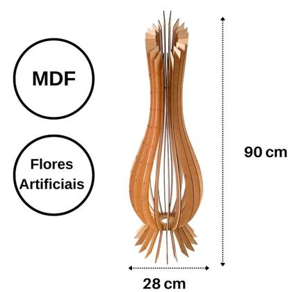 Imagem de Vaso de Chão Decorativo Grande ANA MARIA MDF
